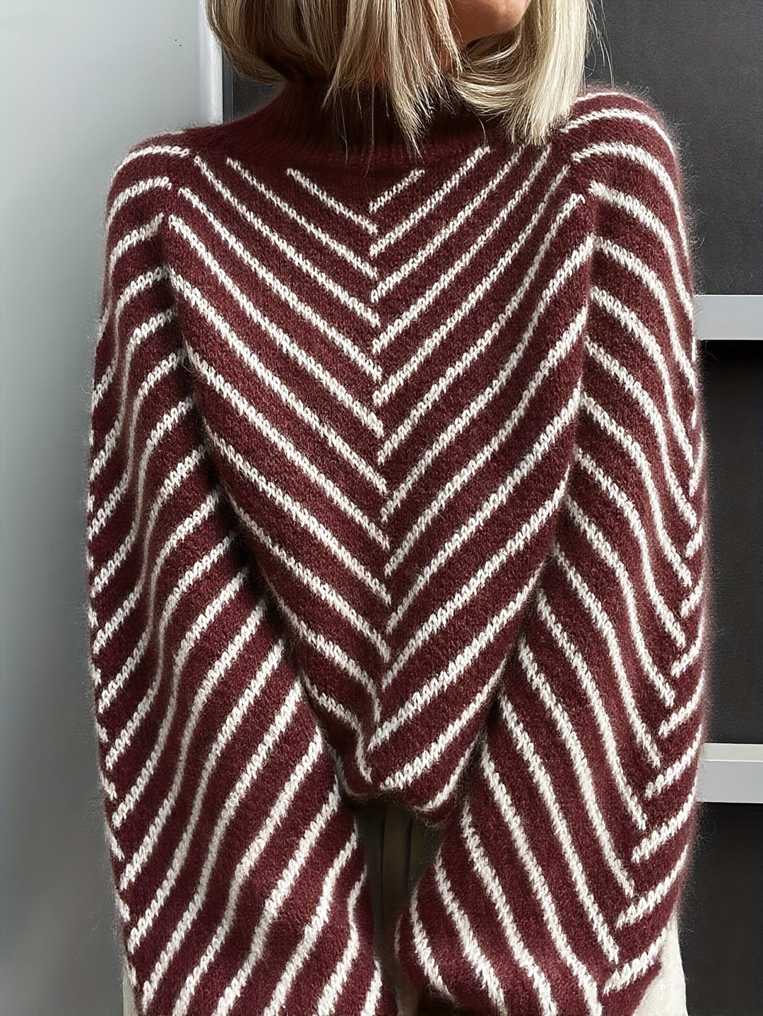 Klarysa – Lässiger Langarm Strickpullover