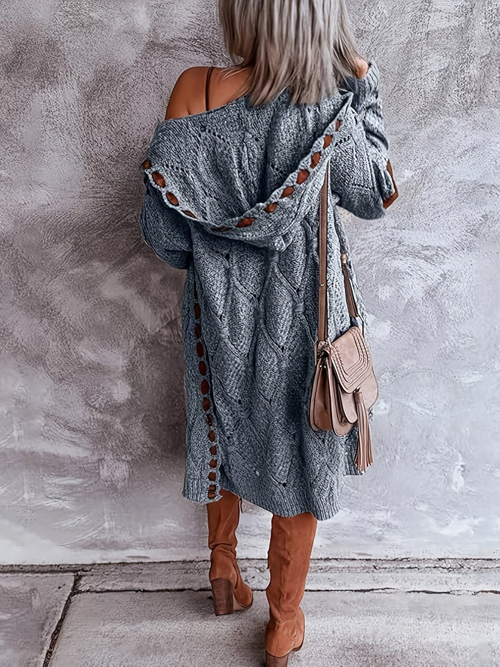 Mohina – Flickwerk Strickjacke Lang