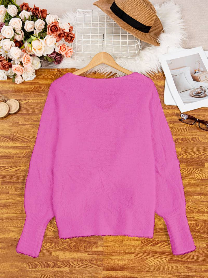 Callahan – Lässiger Langarmpullover Mit V-Ausschnitt