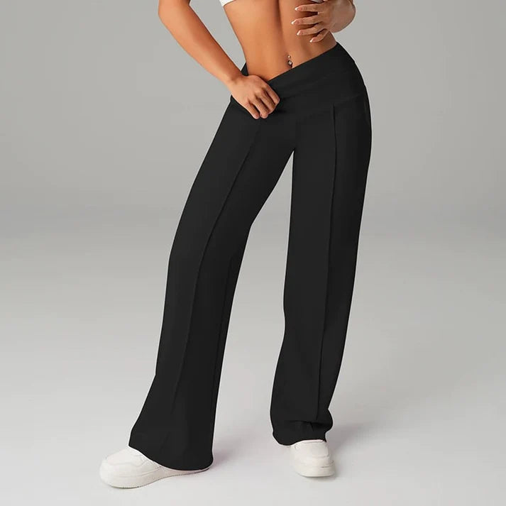 Samanda – Hose Mit Hoher Taille Und Weitem Bein