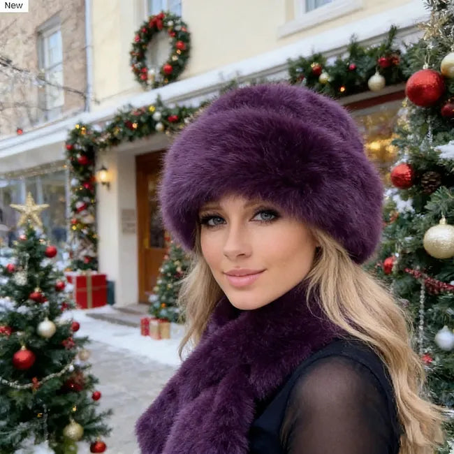 Eugenie – Set Aus Flauschiger Wintermütze Und Passendem Schal