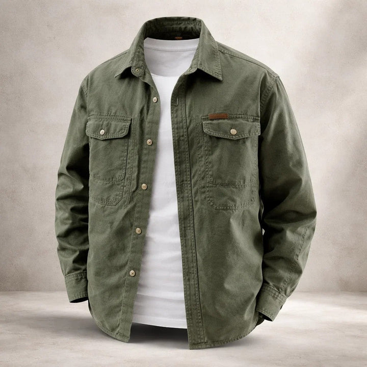 Prosper - Baumwoll Overshirt Mit Langen Ärmeln