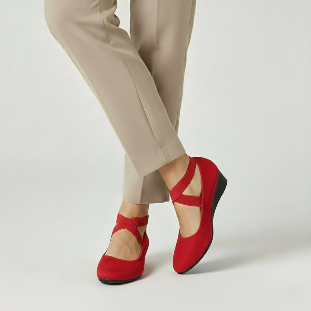 Dalida – Orthopädische Schuhe Mit Gekreuzten Riemen