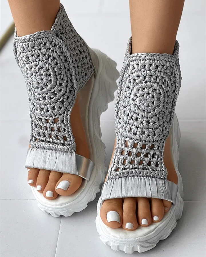 Dhita – Sandalen im Boho-Stil Aus Strick