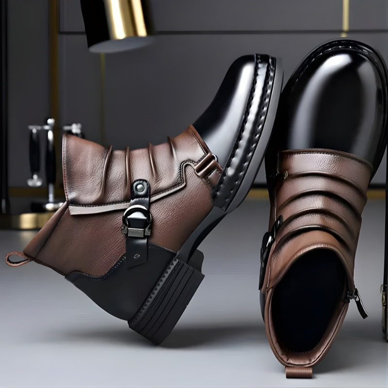 Zamran – Vintage Lederstiefeletten