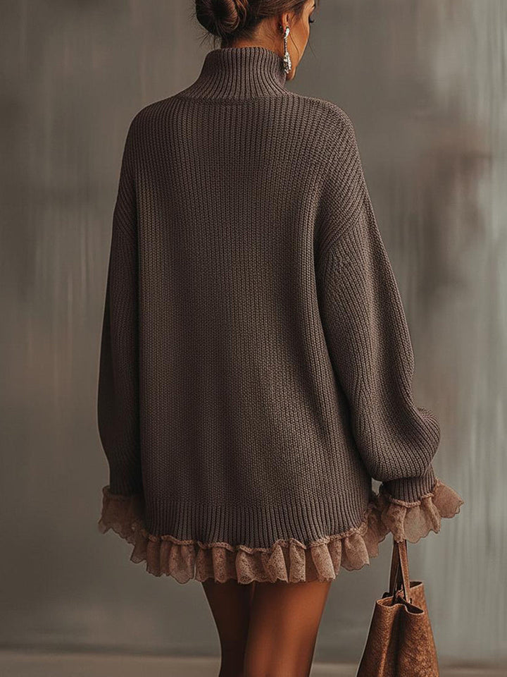 Jaylene – Strickkleid mit Rollkragen