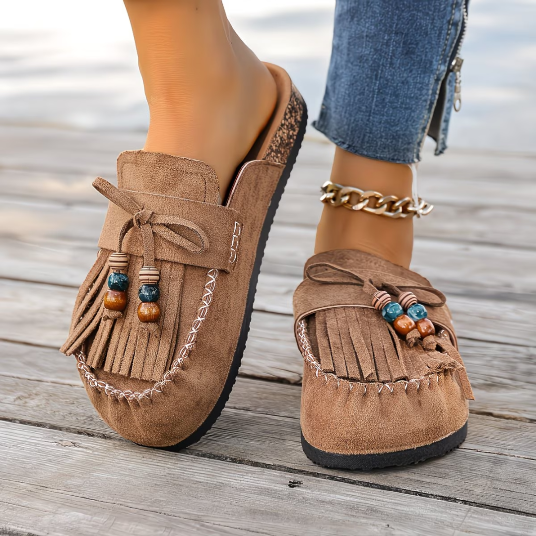 Mehra – Mokassins Aus Wildleder im Bohemian-Stil