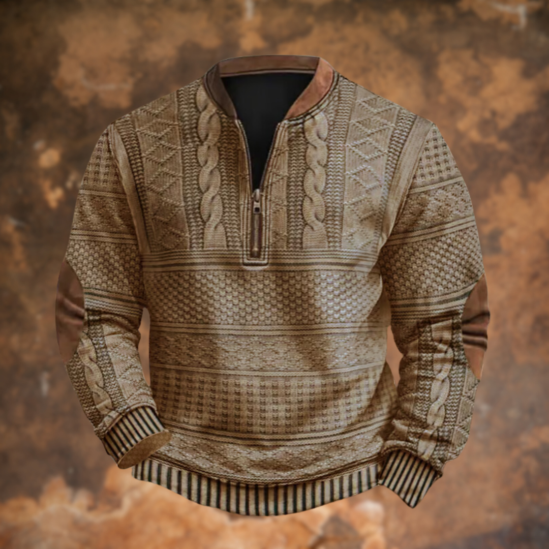 Tom – Eleganter Pullover Mit Langen Ärmeln Und Reißverschluss