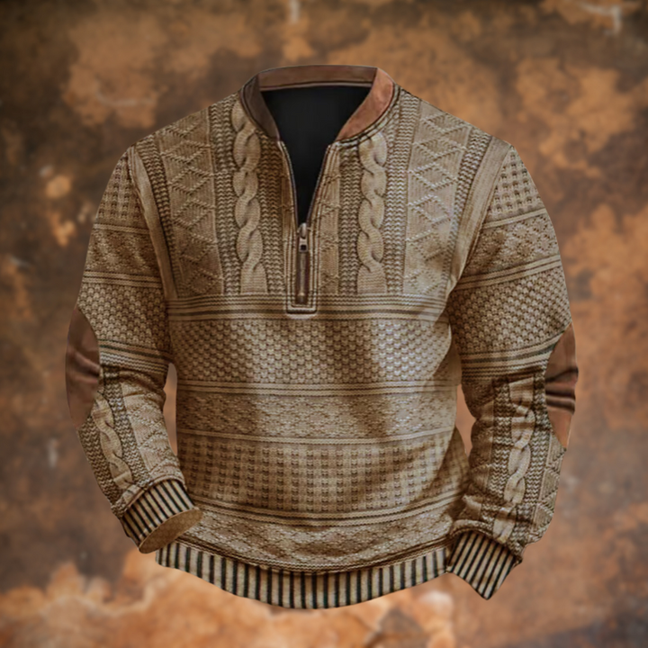 Tom – Eleganter Pullover Mit Langen Ärmeln Und Reißverschluss