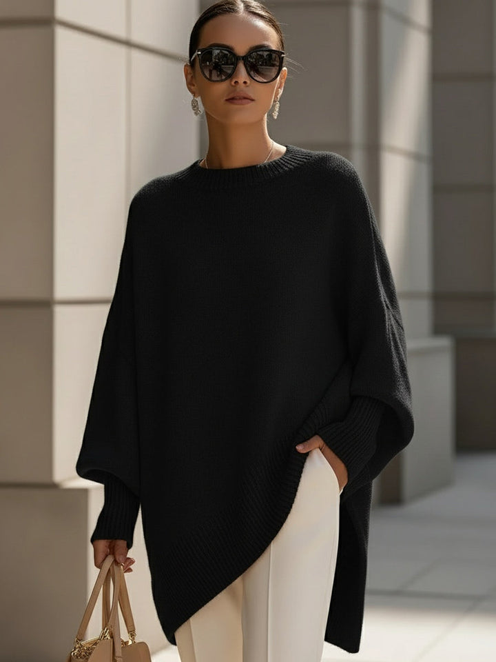 Phobe – Übergroßer Asymmetrischer Strickpullover