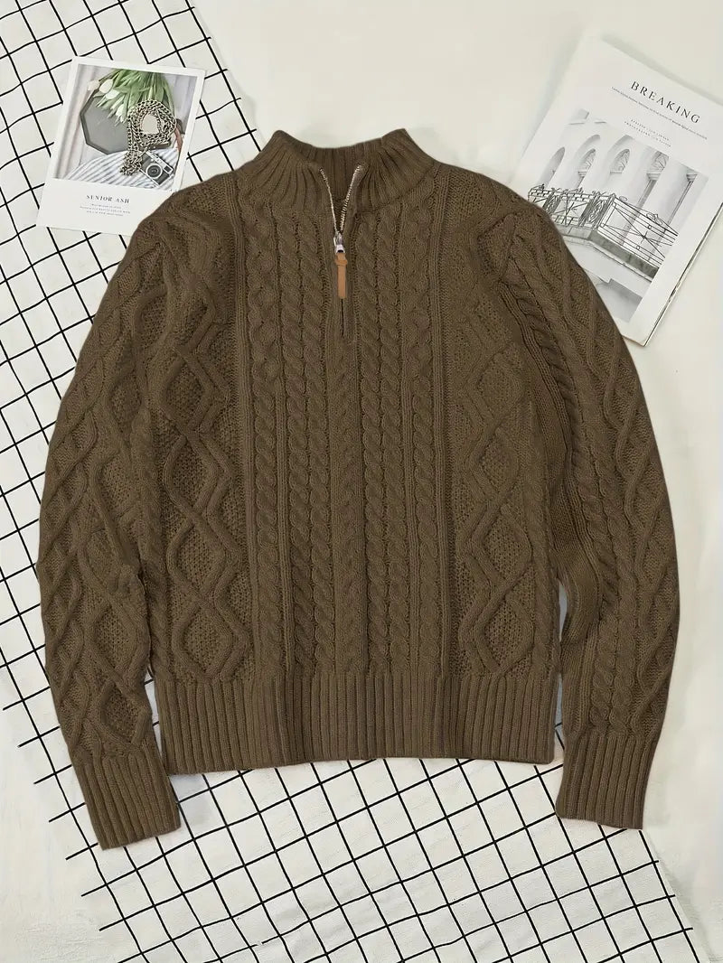 Rabada – Strickpullover Mit Halbem Reißverschluss Und Stehkragen