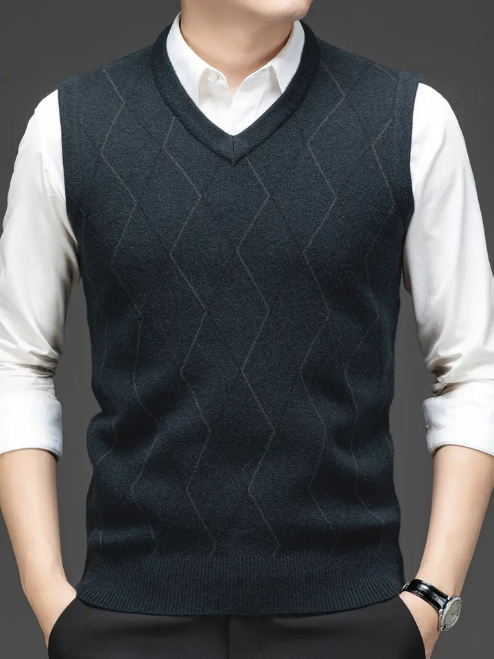 Yannick – Schlanke Passform Ärmelloser Pullover