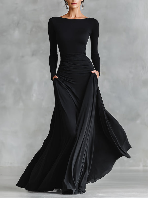 Hestia – Elegantes Maxikleid mit fließenden Falten