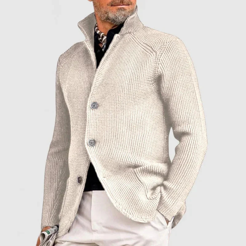 Maester – Eleganter Langarm Cardigan Mit Knöpfen