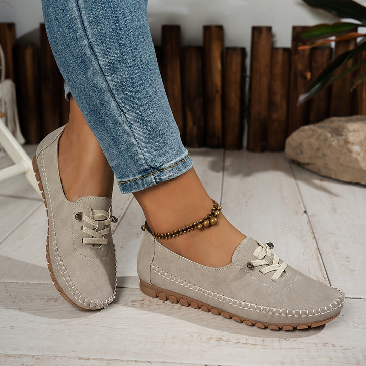 Zakiya – Bequeme Schnür Loafer Aus Wildleder