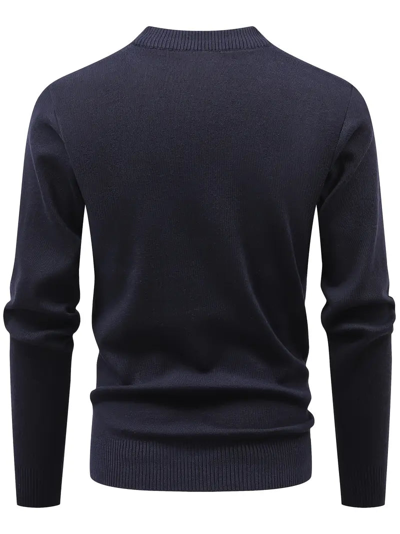 Yoann – Strick Pullover Mit Viertelreißverschluss