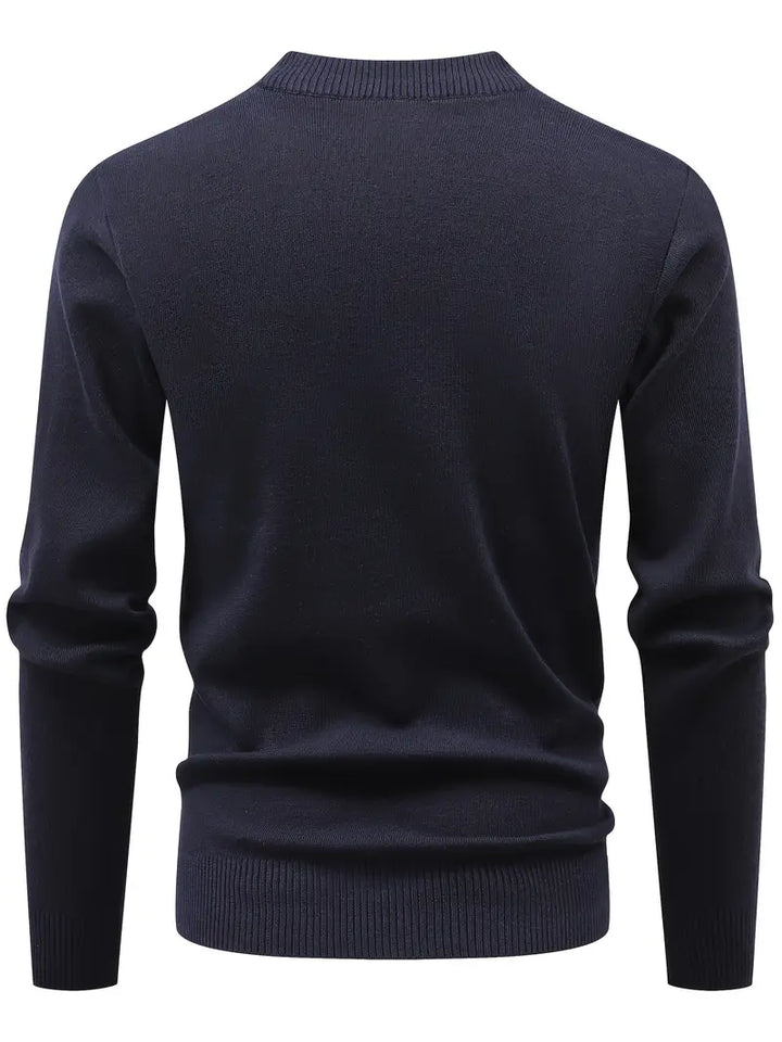 Yoann – Strick Pullover Mit Viertelreißverschluss