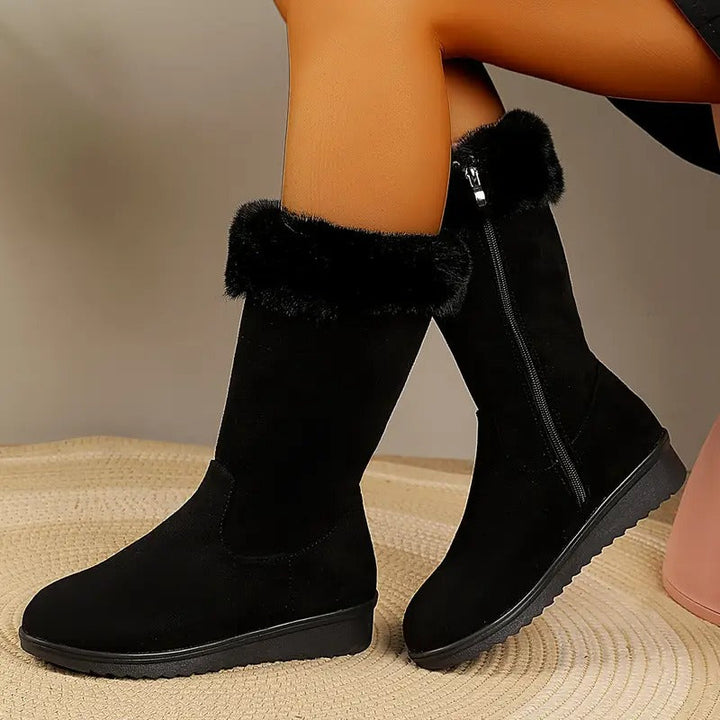 Margaery – Eleganter Halbhoher Stiefel Mit Seitlichem Reißverschluss