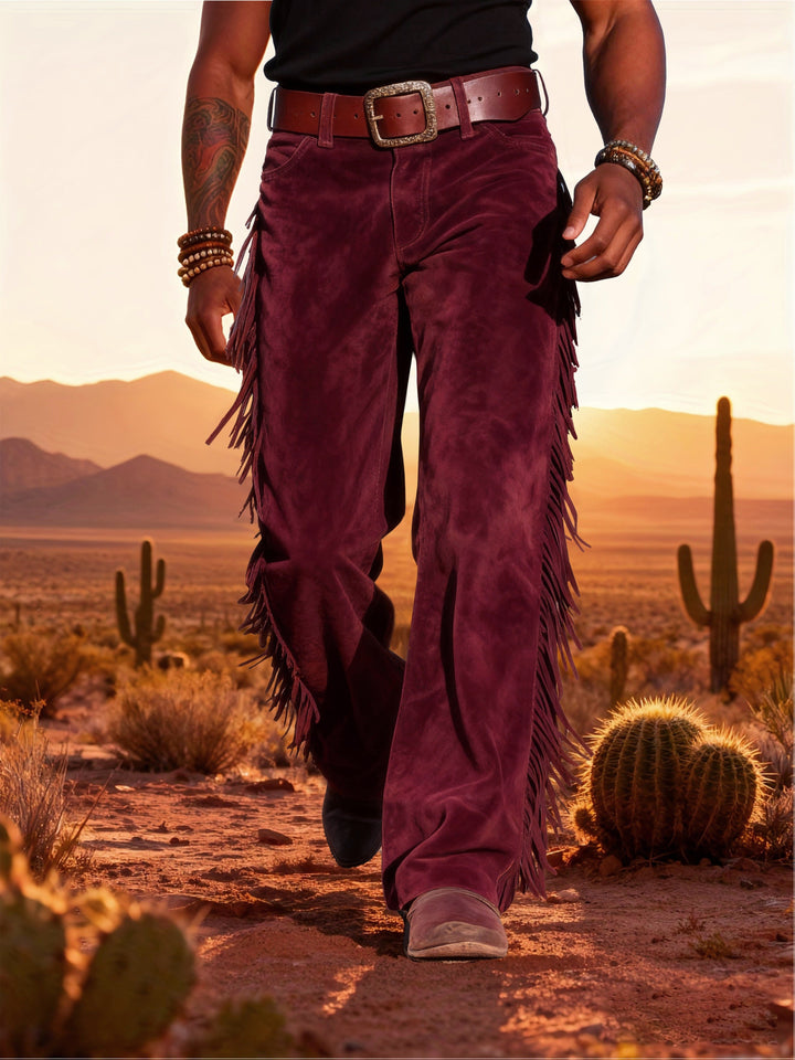 Altan – Lässige Retro Westernhose Mit Fransen