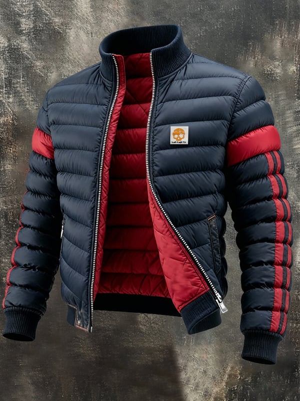 Manpreet – Retro Stepp Jacke Mit Reißverschluss
