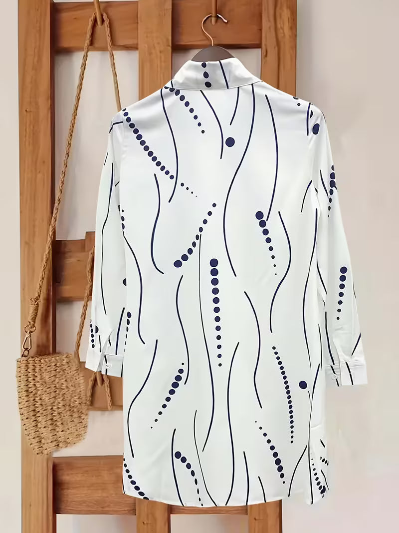 Belma – Modisches Hemd Kleid Mit Knöpfen