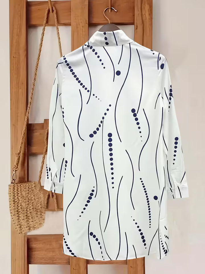 Belma – Modisches Hemd Kleid Mit Knöpfen