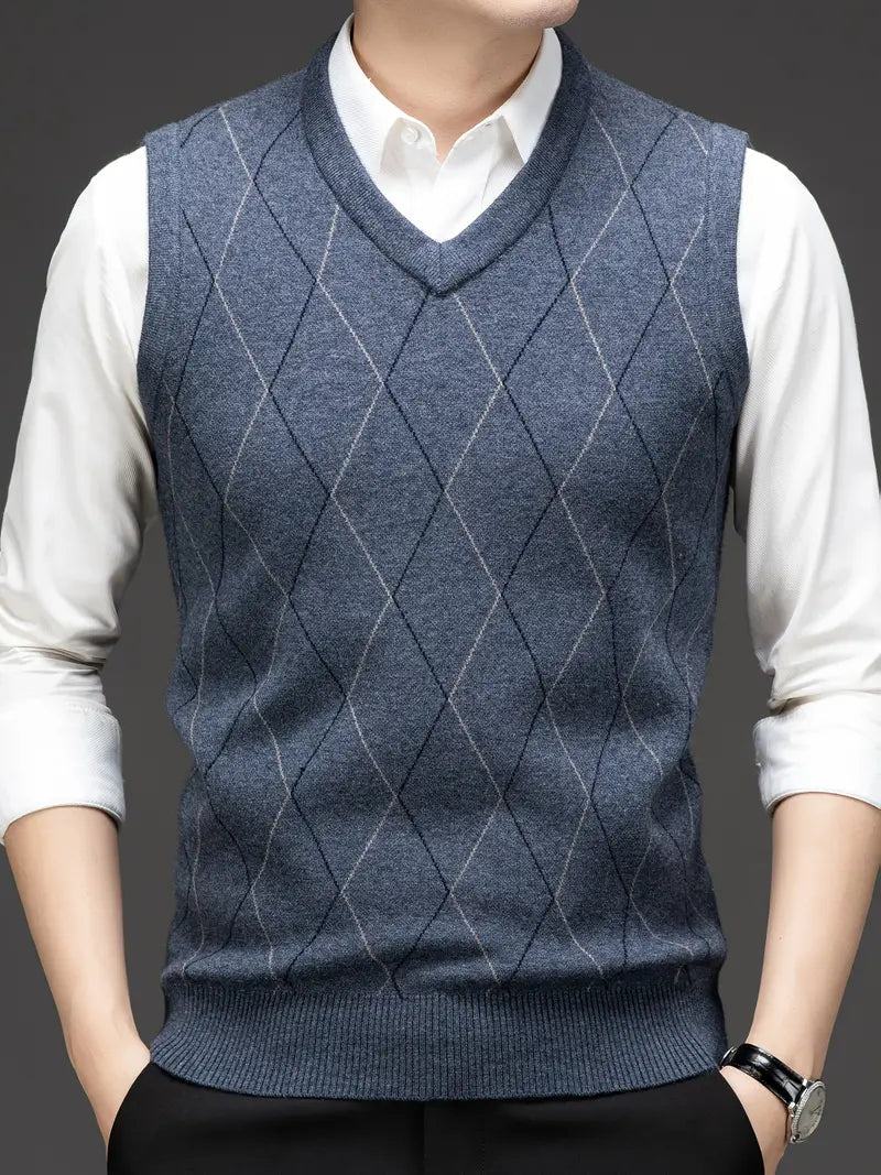 Yannick – Schlanke Passform Ärmelloser Pullover