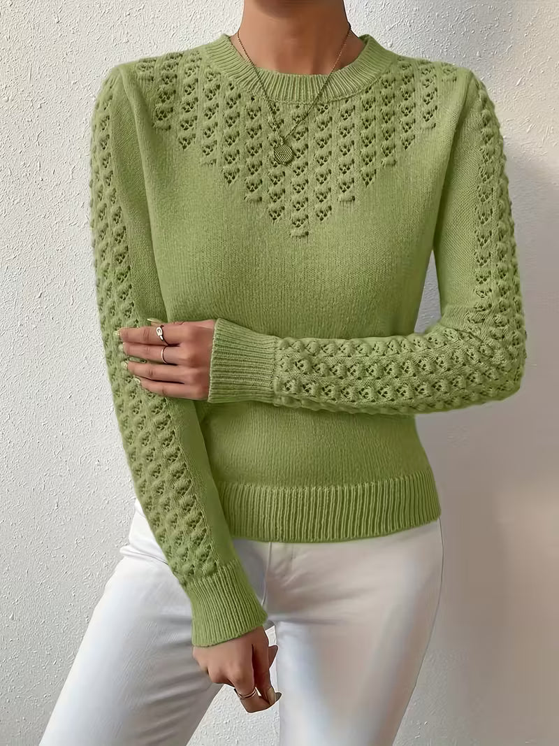 Shannen - Langärmeliger Strickpullover
