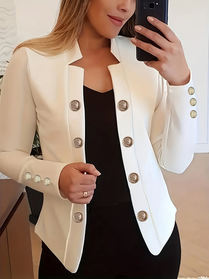 Raakel - Langärmeliger Blazer Mit Doppelreihigem Verschluss Und Manschetten