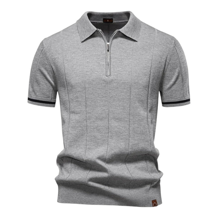 Johncena – Lässiges Polohemd Mit Reißverschluss Im Sportstil