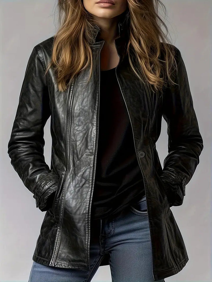 Nayrah – Lässige Jacke mit Knopfleiste