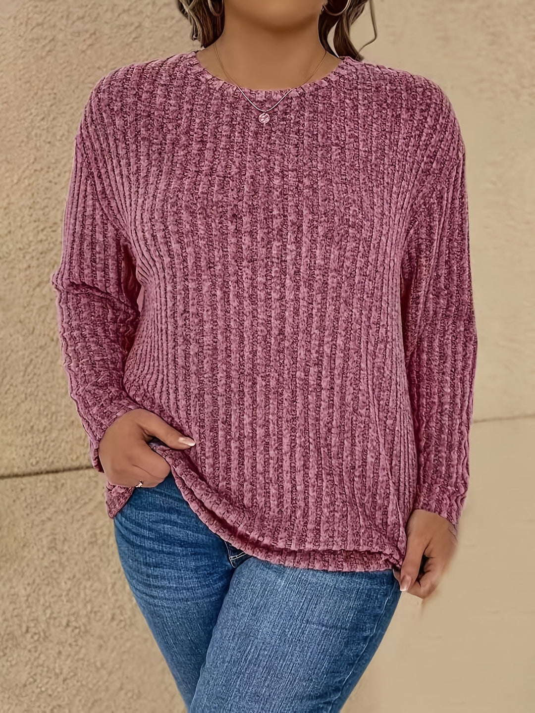 Katiya - Lässiger Locker Sitzender Pullover Mit Langen Ärmeln