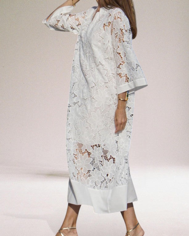 Hafenaa – Luxuriöses Maxikleid Aus Spitze