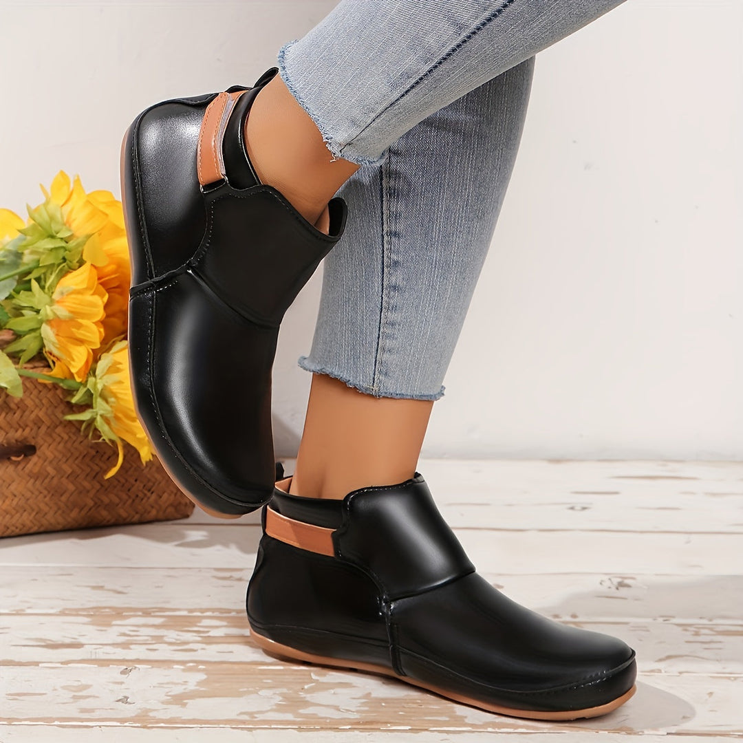 Elenya – Pantoffel Stiefeletten Aus Kunstleder
