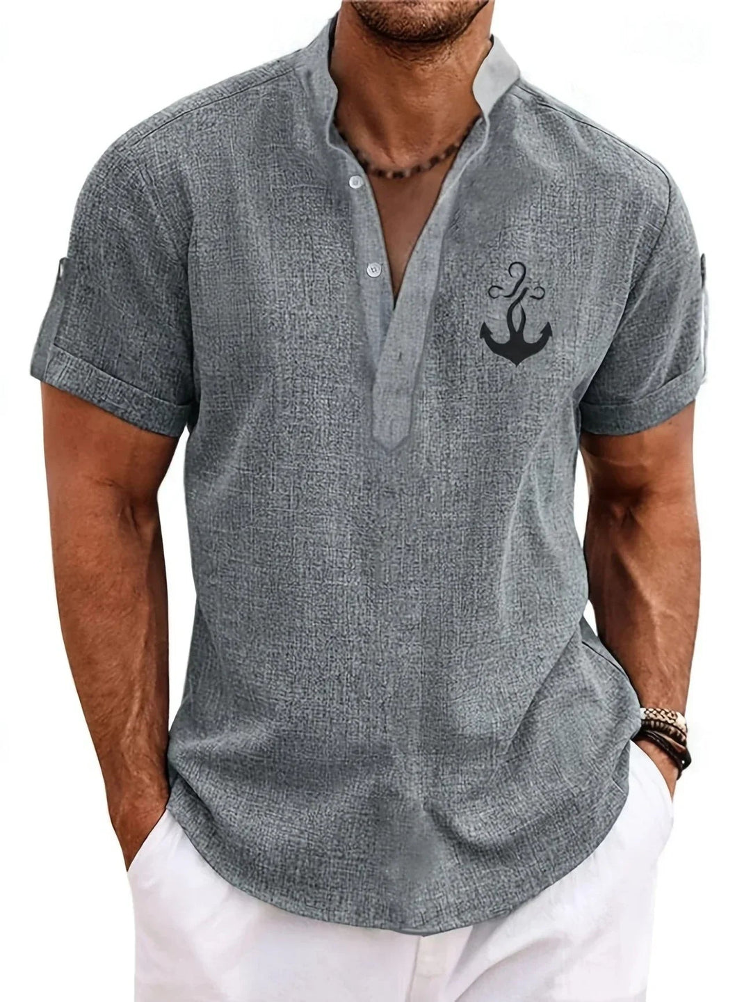 Samuelson - Elegantes Kurzarmhemd Mit Kragen
