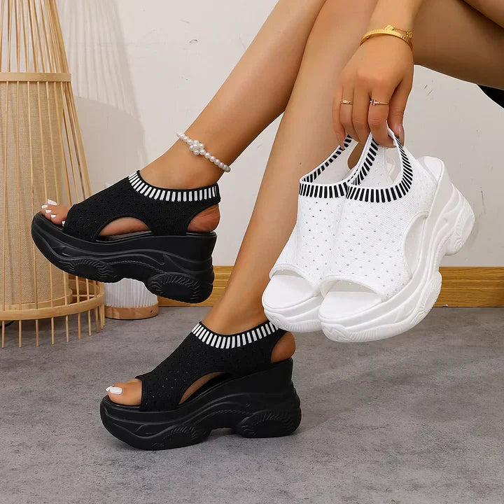 Carolane - Modische Sportliche Sandale Mit Dicker Sohle