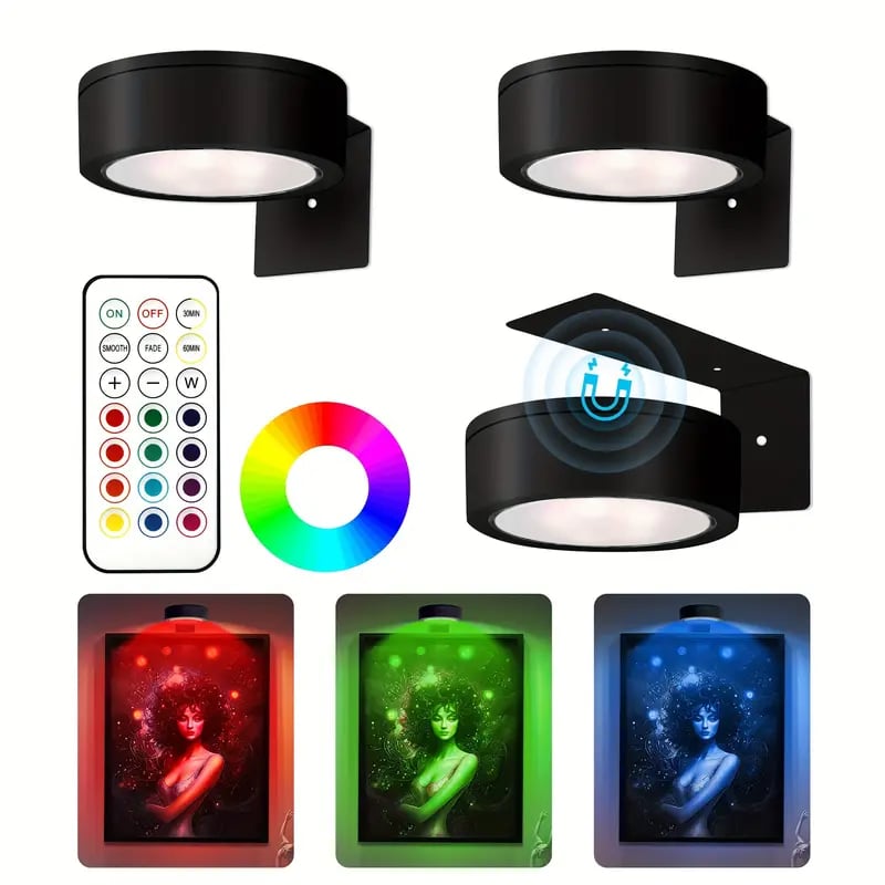 GlowFrame - Magnetisches Mallicht mit 13 Beleuchtungsmodi ( 3er-Pack )
