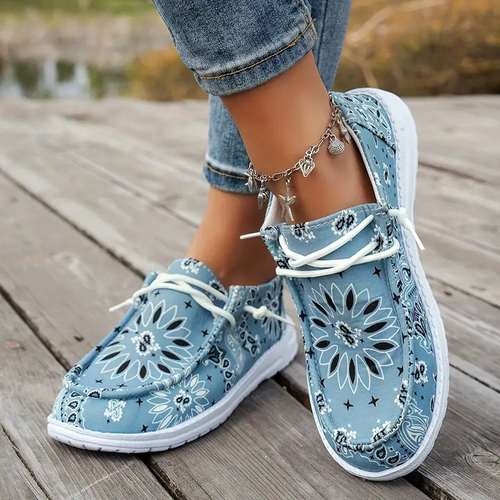 Isavella – Lässige Sommer Schuhe Mit Blumenmuster