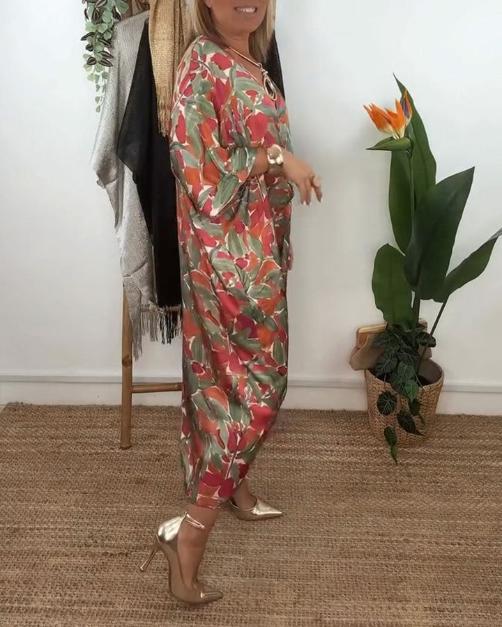 Shilisa – Kleid Mit V-Ausschnitt Und Zopfmuster