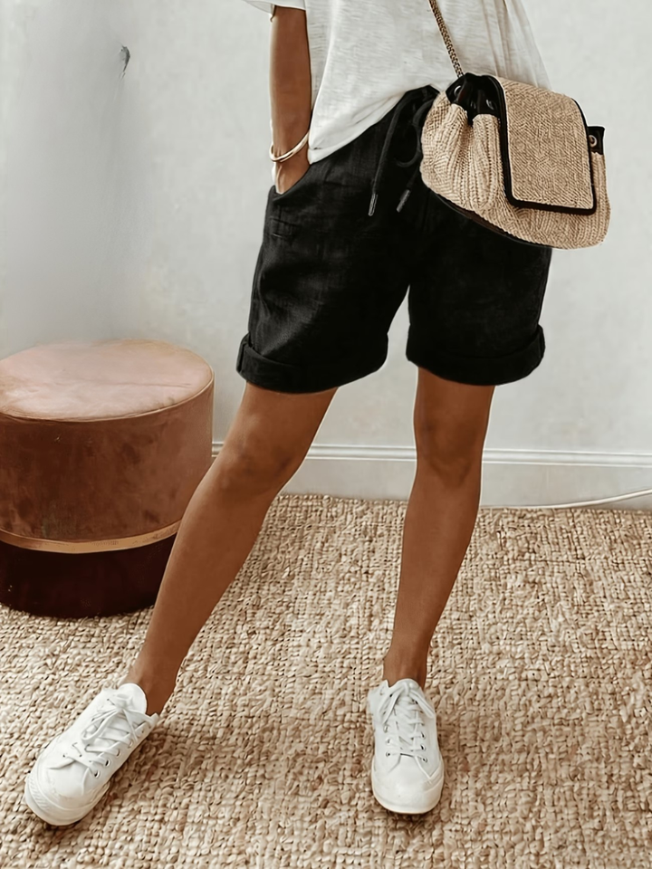 Keely - Bequeme Leinen Shorts