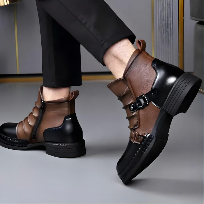 Zamran – Vintage Lederstiefeletten