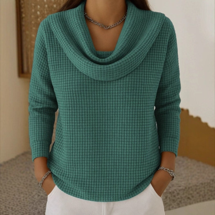 Danela – Eleganter Pullover Mit Wasserfallausschnitt