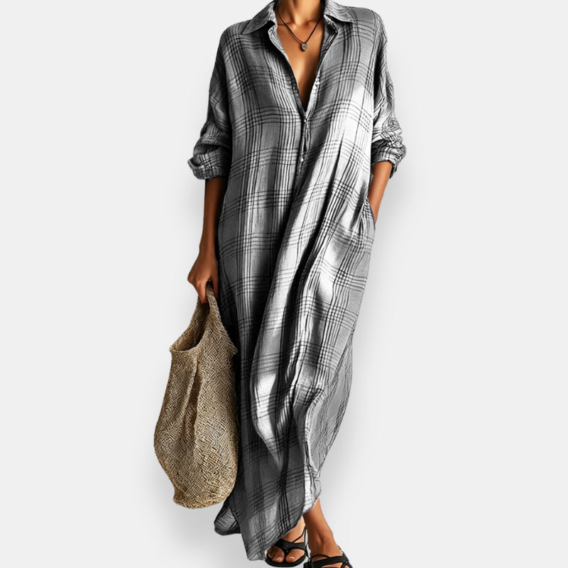 Massiel - Kariertes Hemd Kleid