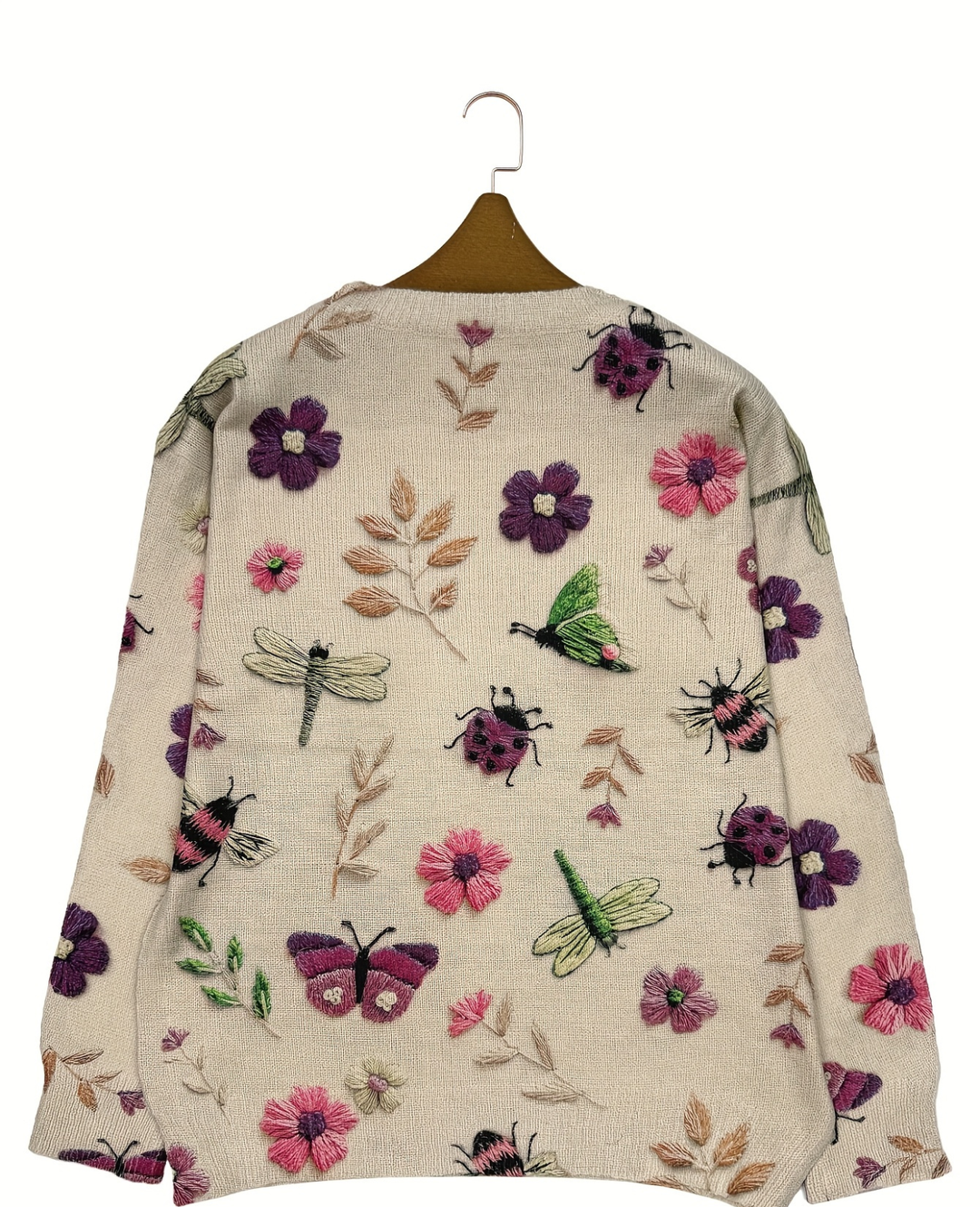 Lesa – Pullover Mit Blumen- Und Insektenmuster