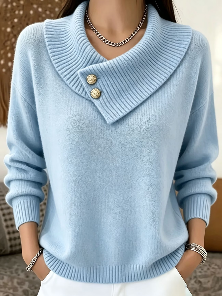 Haliza – Gerippter Strickpullover Mit Rollkragen