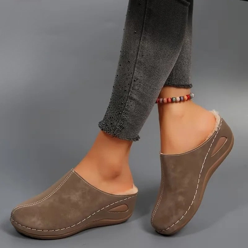 Lirona - Bequeme Slipper Mit Fleece Futter