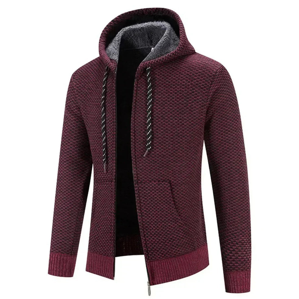 Lucien – Langärmeliger Kapuzenpullover Mit Reißverschluss