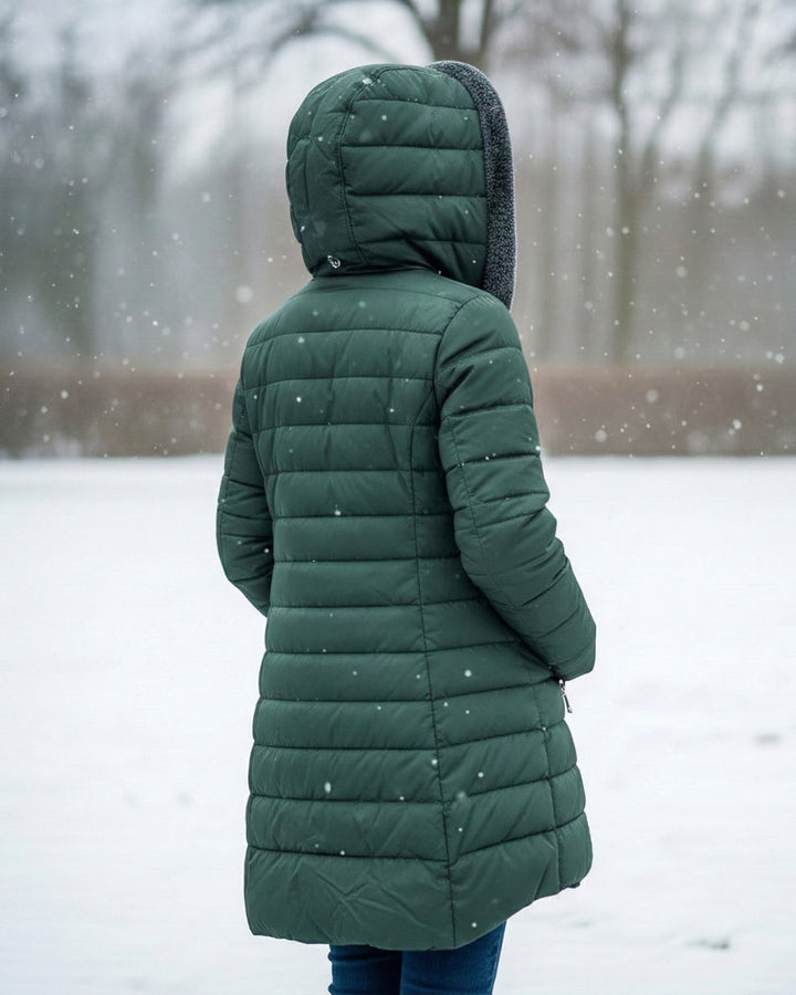 Oksiana – Fleece Gefütterter Puffer Mantel
