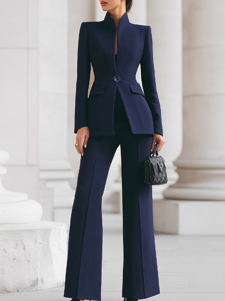 Kaelyn – Ein Knopf-Blazer und Hosenanzug