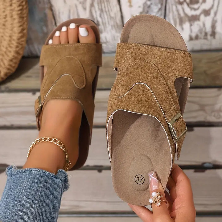 Lidiya - Stilvolle Rutschfeste Sandalen Mit Riemchen